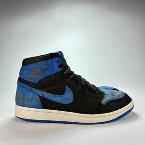 Nike Air Jordan 1 Retro OG Black Blue Suede High Top DZ5485-042 Men's Size 9